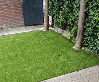 kunstgras zelf leggen tuin 22